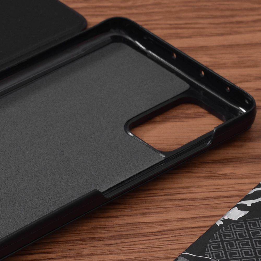 Husa de protectie Techsuit eFold Series compatibila cu Samsung Galaxy A51 4G, acoperire spate, negru