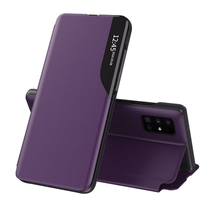Husa de protectie Techsuit eFold Series compatibila cu Samsung Galaxy A51 4G, acoperire spate, mov
