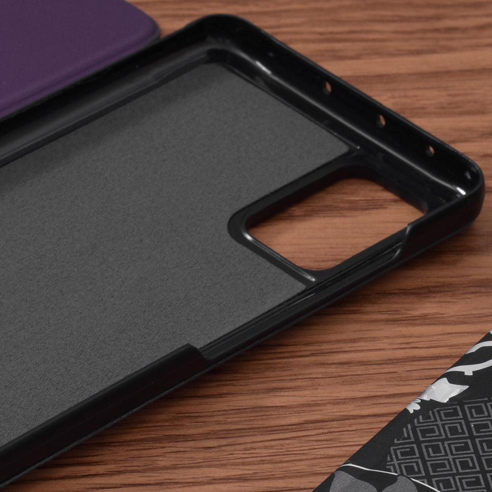 Husa de protectie Techsuit eFold Series compatibila cu Samsung Galaxy A51 4G, acoperire spate, mov