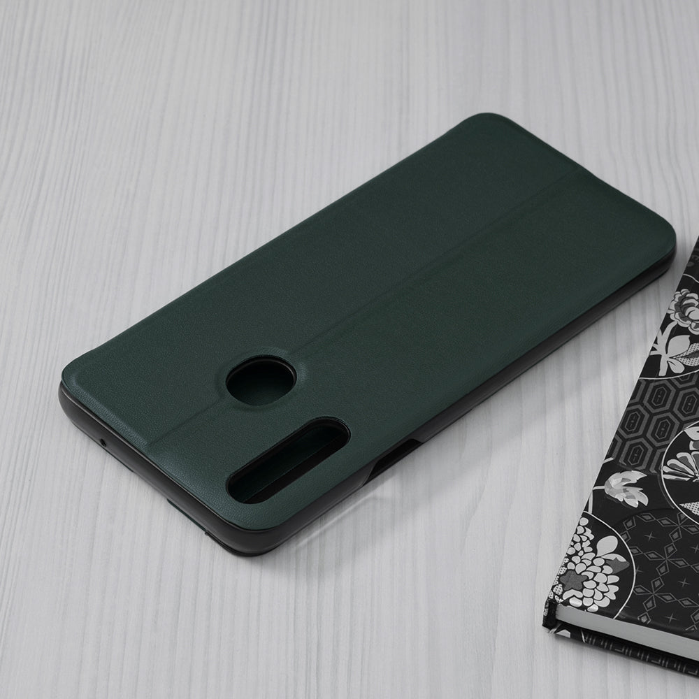Husa de protectie Techsuit eFold Series compatibila cu Samsung Galaxy A20s, acoperire spate, verde inchis