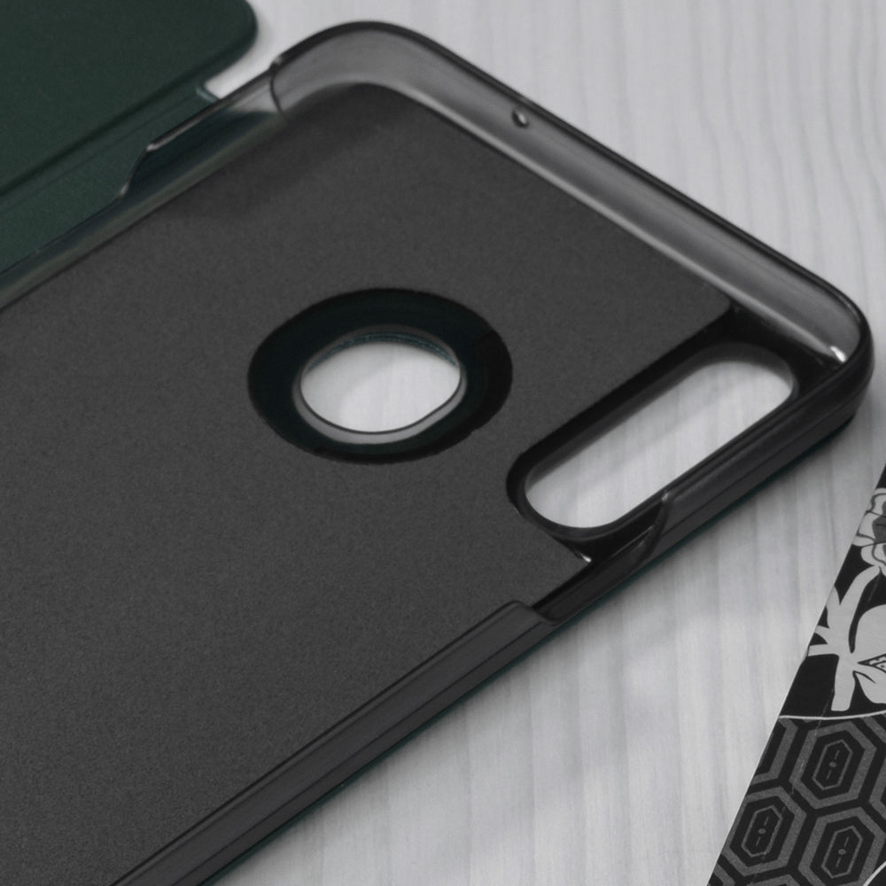 Husa de protectie Techsuit eFold Series compatibila cu Samsung Galaxy A20s, acoperire spate, verde inchis