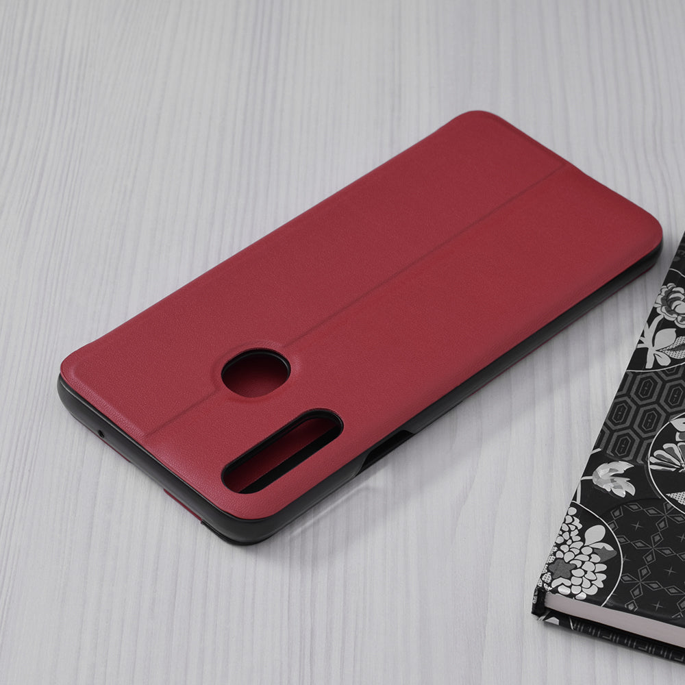 Husa de protectie Techsuit eFold Series compatibila cu Samsung Galaxy A20s, acoperire spate, rosu