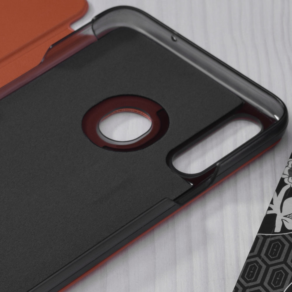 Husa de protectie Techsuit eFold Series compatibila cu Samsung Galaxy A20s, acoperire spate, oranj