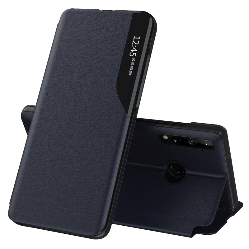 Husa de protectie Techsuit eFold Series compatibila cu Samsung Galaxy A20s, acoperire spate, albastru