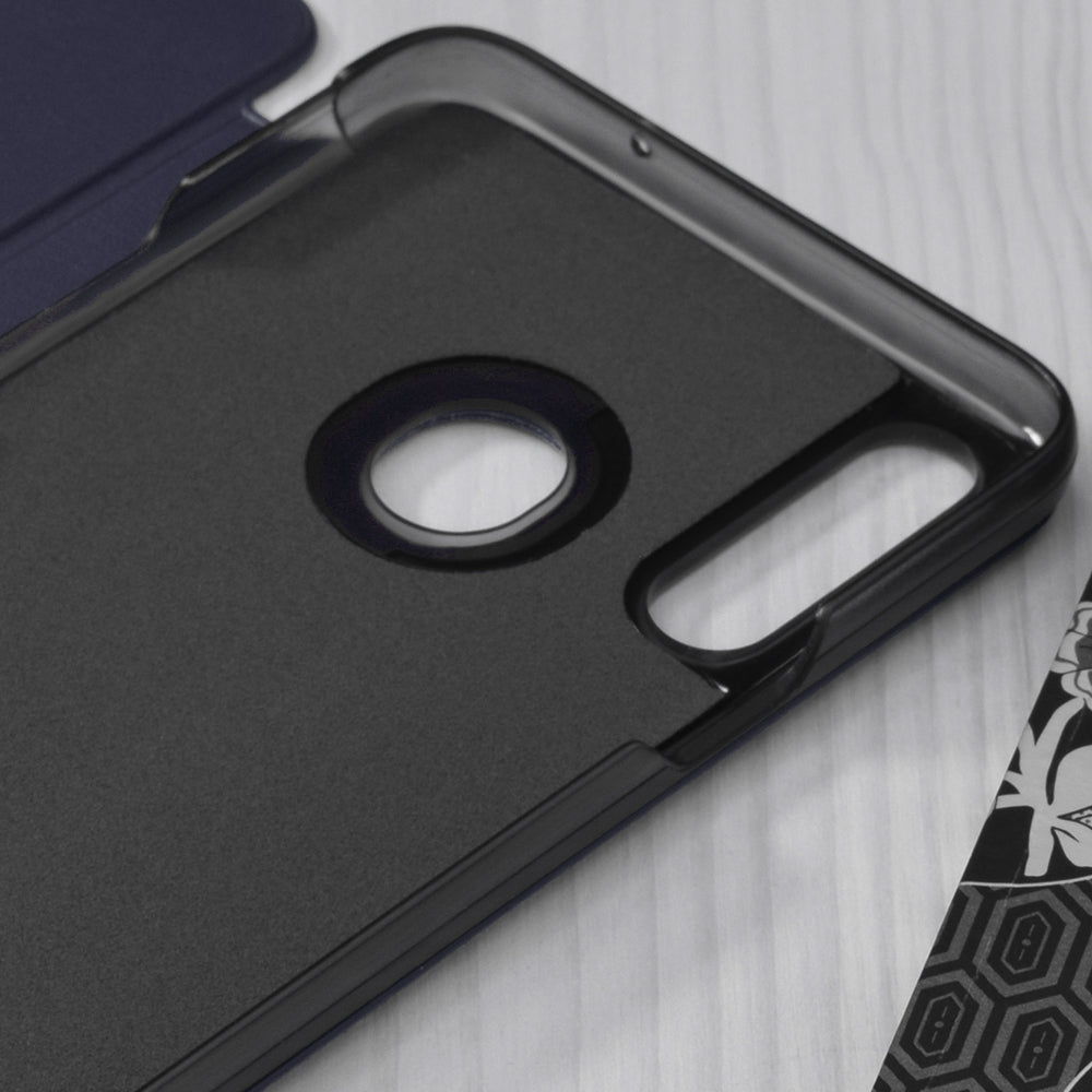 Husa de protectie Techsuit eFold Series compatibila cu Samsung Galaxy A20s, acoperire spate, albastru
