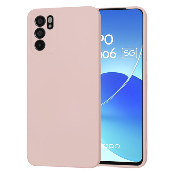 Husa de protectie Techsuit SoftFlex compatibila cu Oppo Reno6 5G, acoperire spate, roz pudra