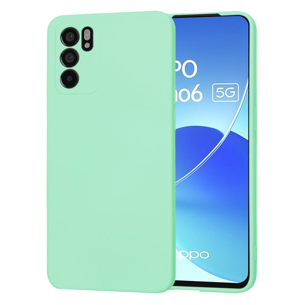 Husa de protectie Techsuit SoftFlex compatibila cu Oppo Reno6 5G, acoperire spate, verde menta