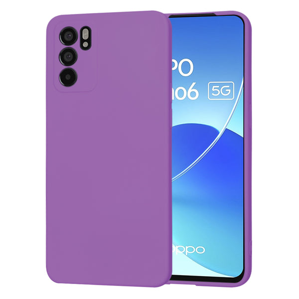 Husa de protectie Techsuit SoftFlex compatibila cu Oppo Reno6 5G, acoperire spate, mov