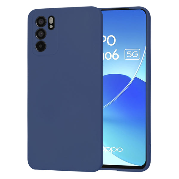 Husa de protectie Techsuit SoftFlex compatibila cu Oppo Reno6 5G, acoperire spate, albastru inchis