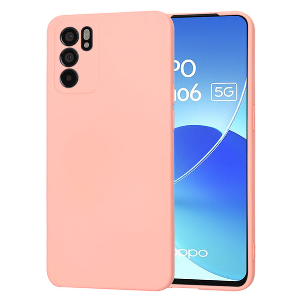 Husa de protectie Techsuit SoftFlex compatibila cu Oppo Reno6 5G, acoperire spate, roz deschis