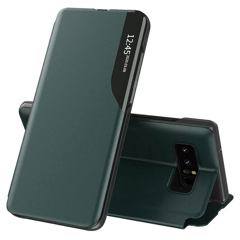 Husa de protectie Techsuit eFold Series compatibila cu Samsung Galaxy Note 8, acoperire spate, verde inchis