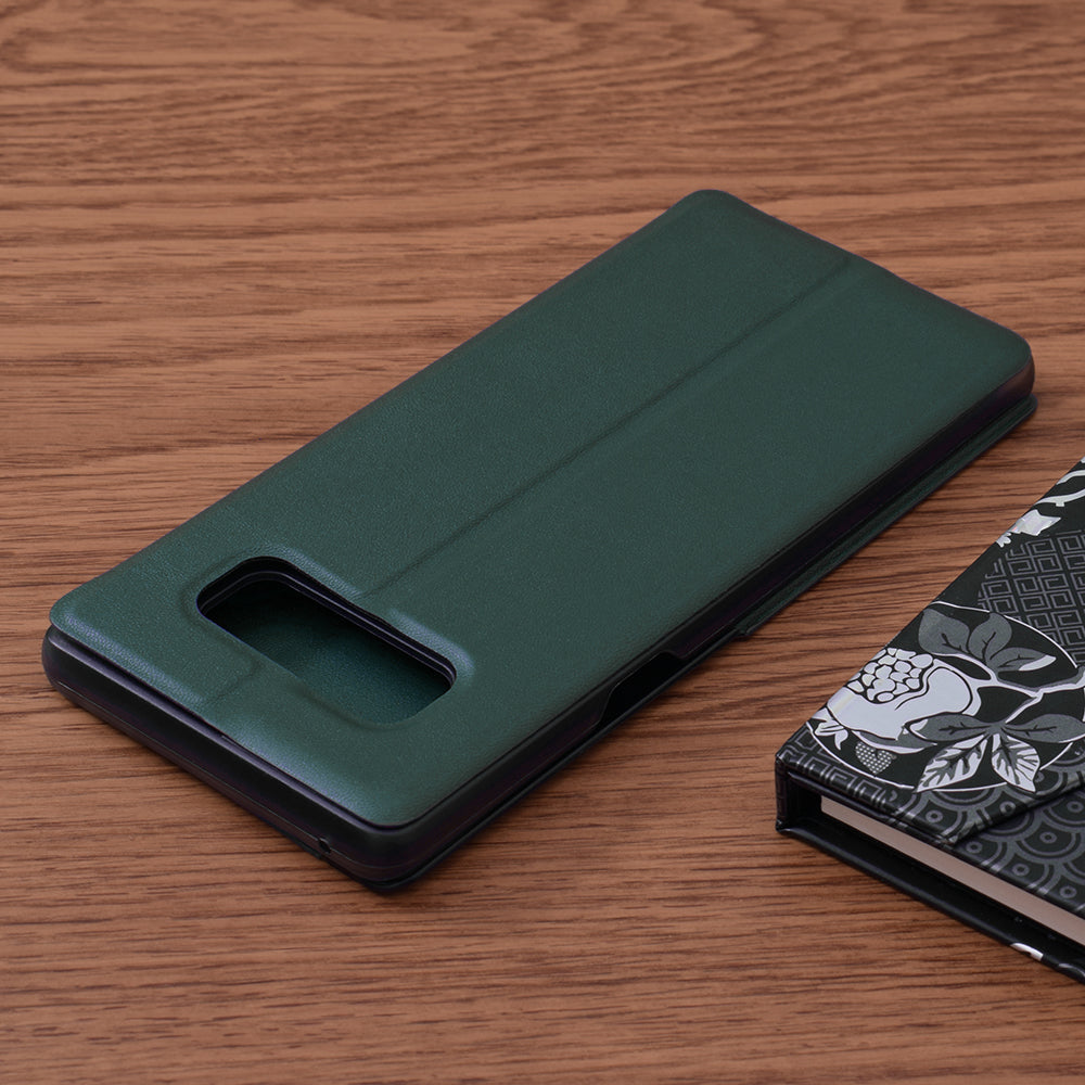 Husa de protectie Techsuit eFold Series compatibila cu Samsung Galaxy Note 8, acoperire spate, verde inchis