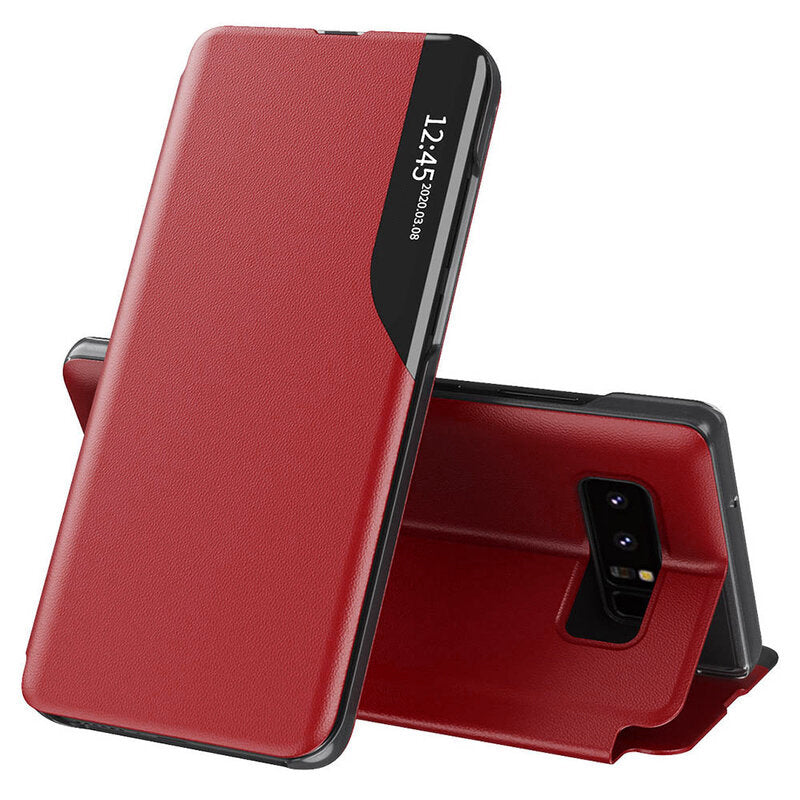 Husa de protectie Techsuit eFold Series compatibila cu Samsung Galaxy Note 8, acoperire spate, rosu