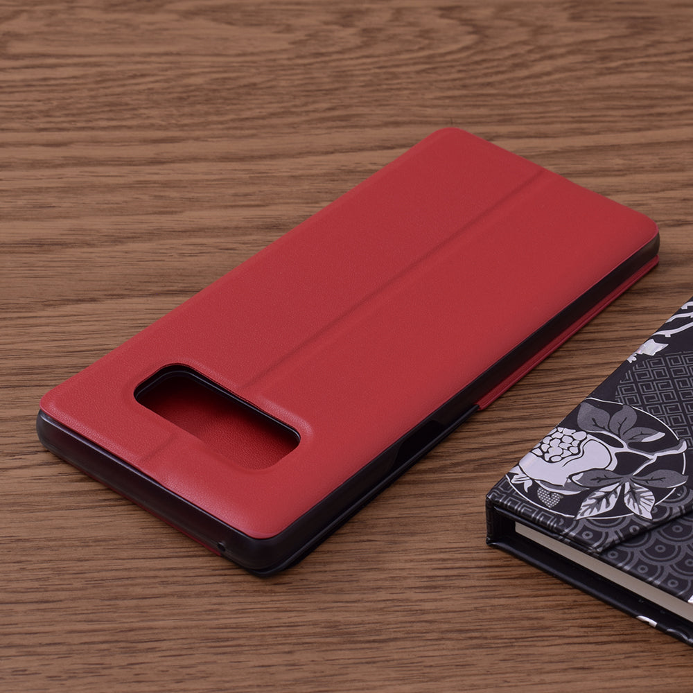 Husa de protectie Techsuit eFold Series compatibila cu Samsung Galaxy Note 8, acoperire spate, rosu