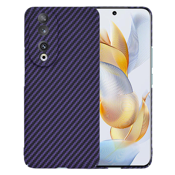 Husa de protectie Techsuit Carbonite FiberShell compatibila cu Honor 90, acoperire spate, mov