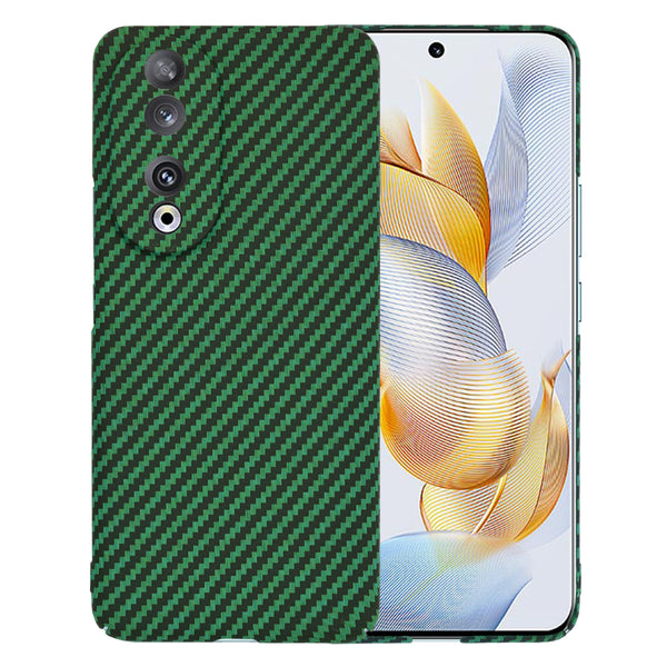 Husa de protectie Techsuit Carbonite FiberShell compatibila cu Honor 90, acoperire spate, verde