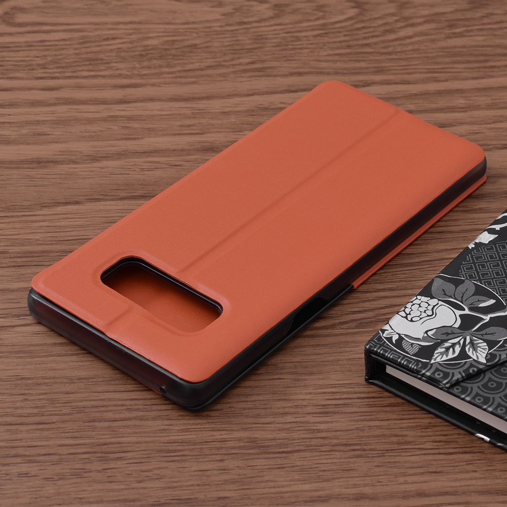 Husa de protectie Techsuit eFold Series compatibila cu Samsung Galaxy Note 8, acoperire spate, oranj