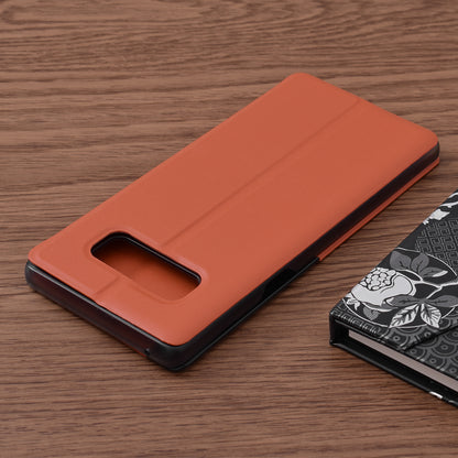 Husa de protectie Techsuit eFold Series compatibila cu Samsung Galaxy Note 8, acoperire spate, oranj