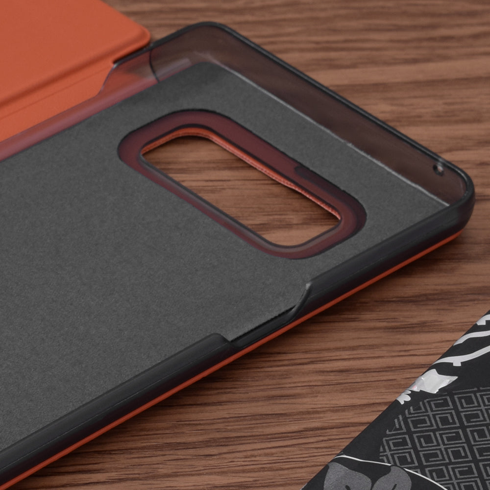 Husa de protectie Techsuit eFold Series compatibila cu Samsung Galaxy Note 8, acoperire spate, oranj