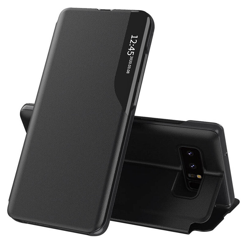 Husa de protectie Techsuit eFold Series compatibila cu Samsung Galaxy Note 8, acoperire spate, negru