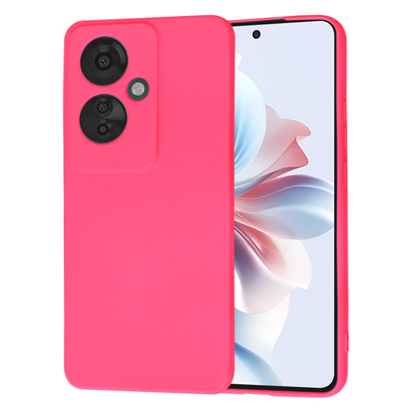 Husa de protectie Techsuit SoftFlex compatibila cu Oppo Reno11 F, acoperire spate, roz neon