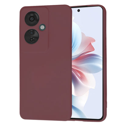 Husa de protectie Techsuit SoftFlex compatibila cu Oppo Reno11 F, acoperire spate, visiniu