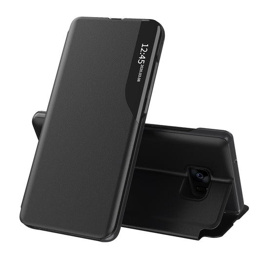 Husa de protectie Techsuit eFold Series compatibila cu Samsung Galaxy S7 Edge, acoperire spate, negru