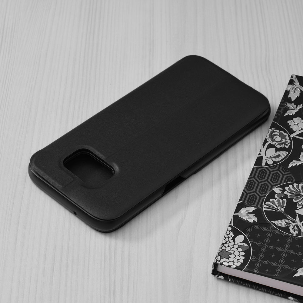 Husa de protectie Techsuit eFold Series compatibila cu Samsung Galaxy S7 Edge, acoperire spate, negru