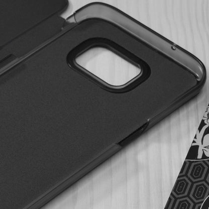 Husa de protectie Techsuit eFold Series compatibila cu Samsung Galaxy S7 Edge, acoperire spate, negru