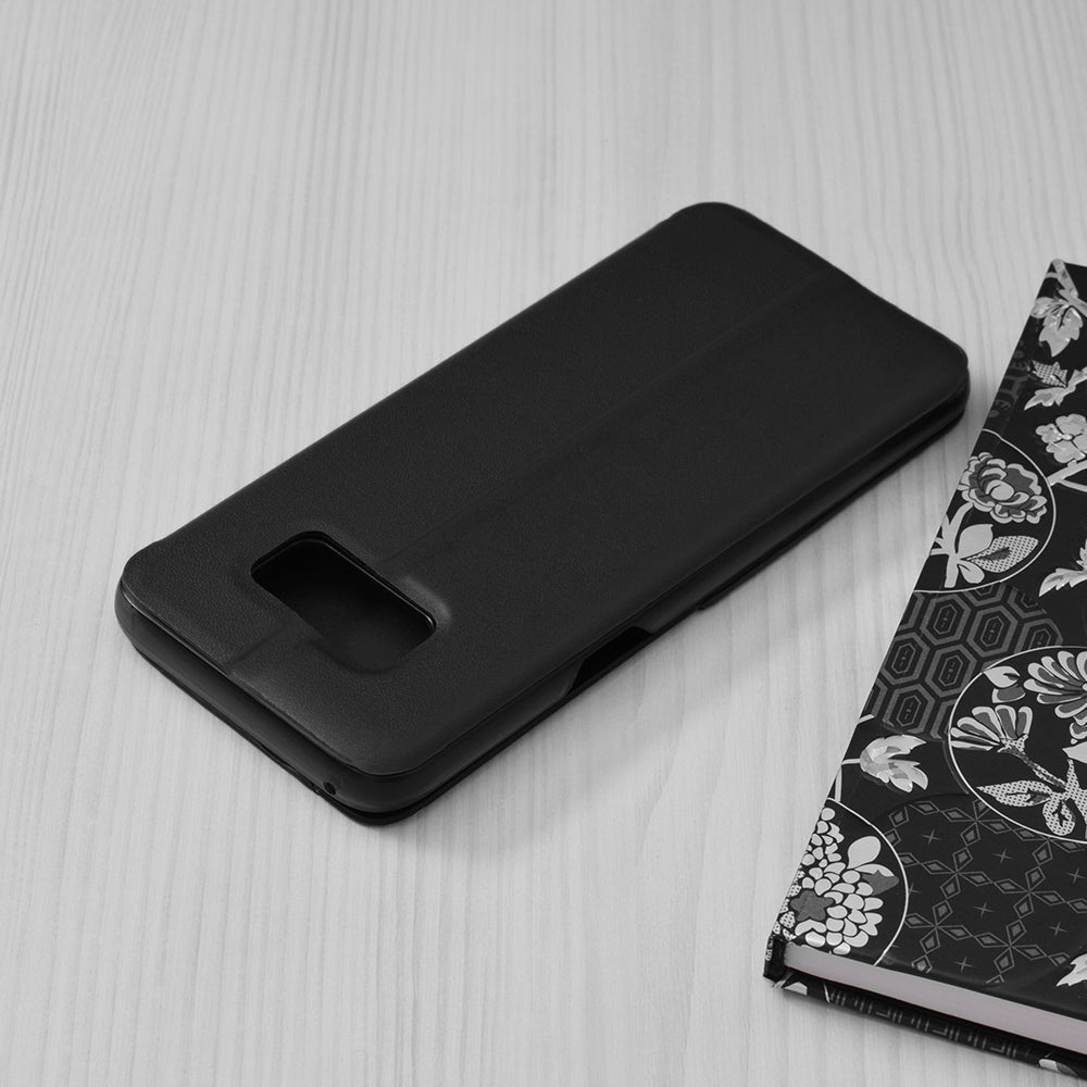 Husa de protectie Techsuit eFold Series compatibila cu Samsung Galaxy S8 Plus, acoperire spate, negru