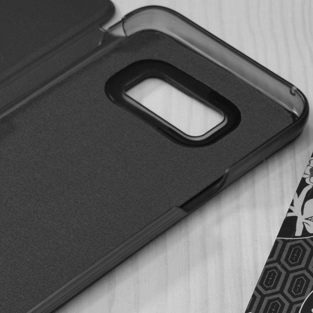 Husa de protectie Techsuit eFold Series compatibila cu Samsung Galaxy S8, acoperire spate, negru