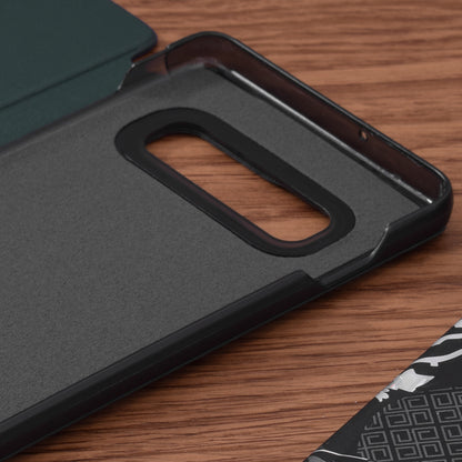 Husa de protectie Techsuit eFold Series compatibila cu Samsung Galaxy S10, acoperire spate, verde inchis