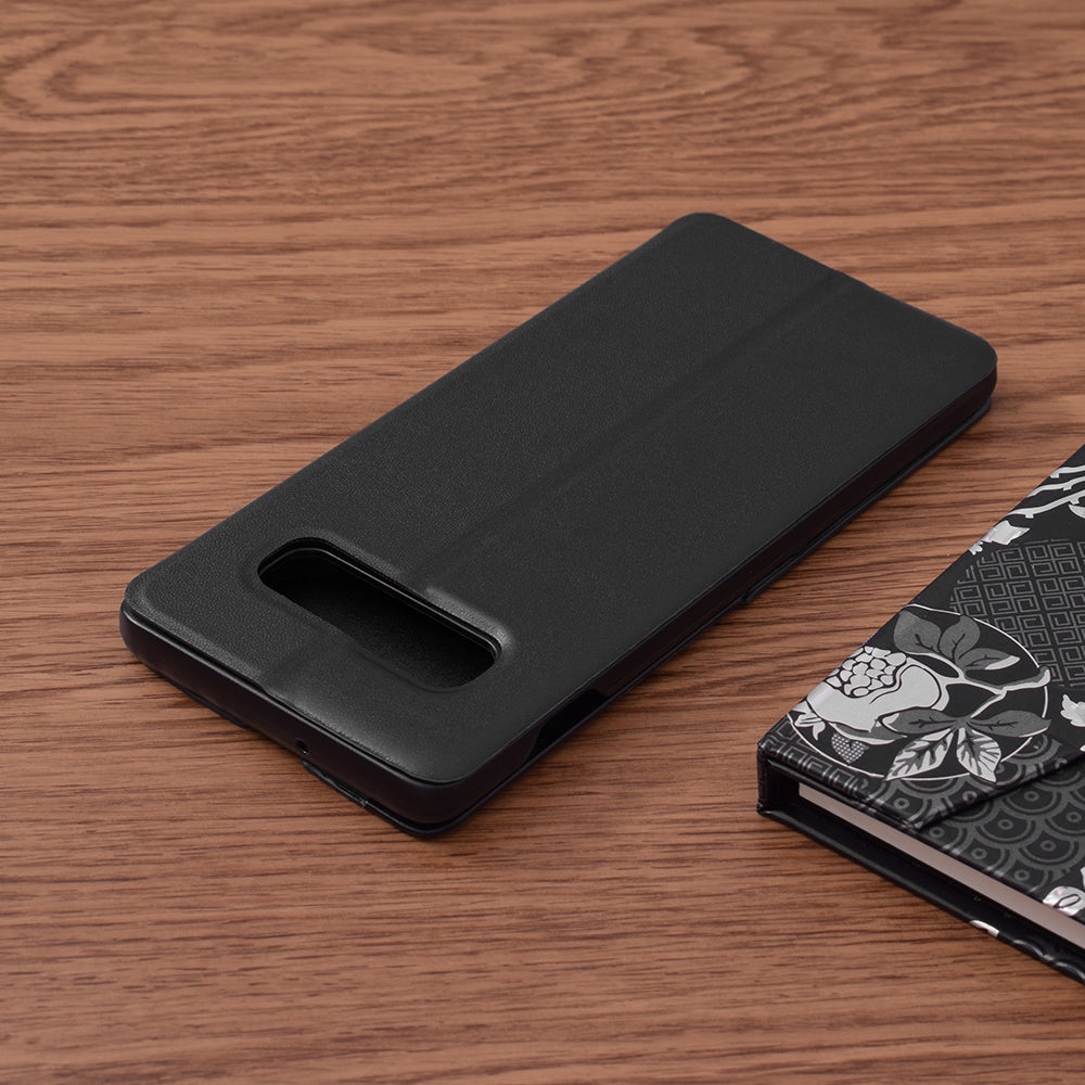 Husa de protectie Techsuit eFold Series compatibila cu Samsung Galaxy S10, acoperire spate, negru