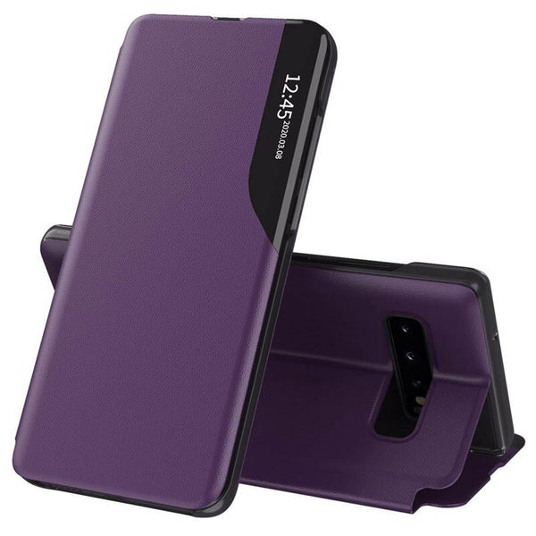 Husa de protectie Techsuit eFold Series compatibila cu Samsung Galaxy S10, acoperire spate, mov