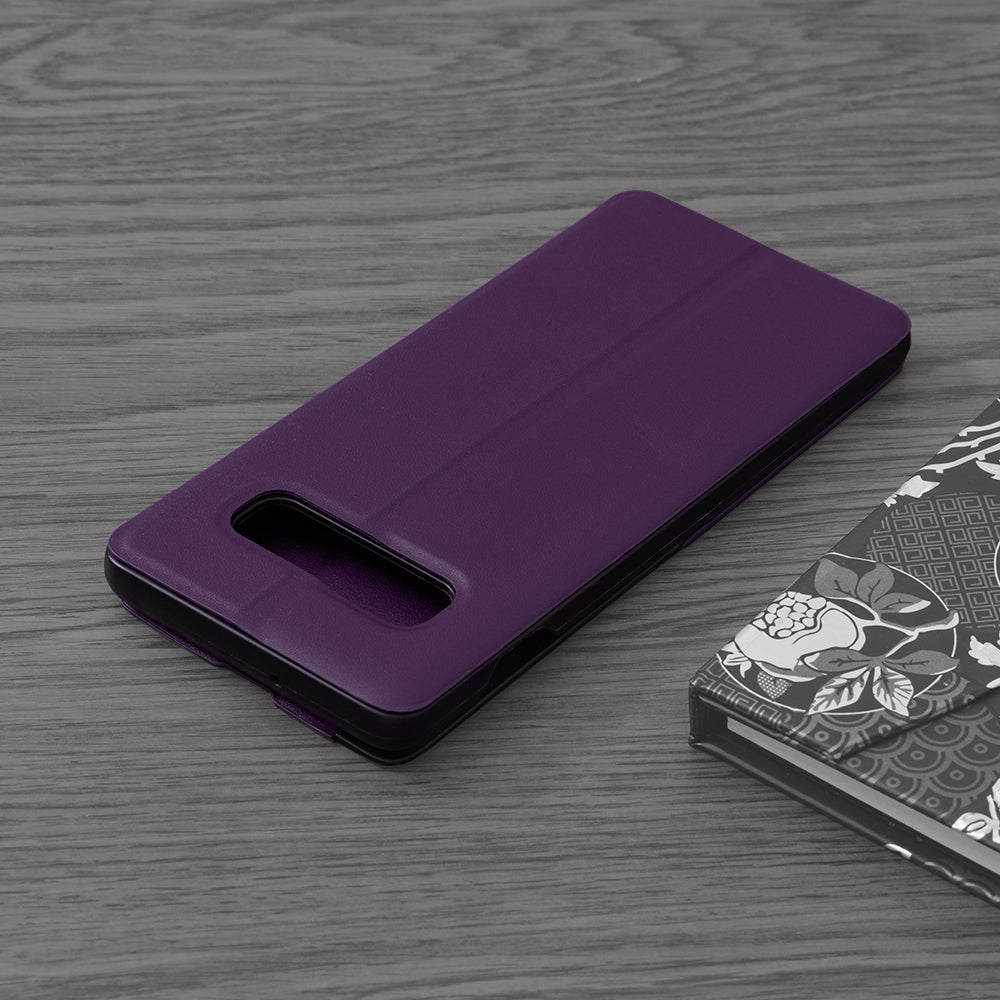 Husa de protectie Techsuit eFold Series compatibila cu Samsung Galaxy S10, acoperire spate, mov