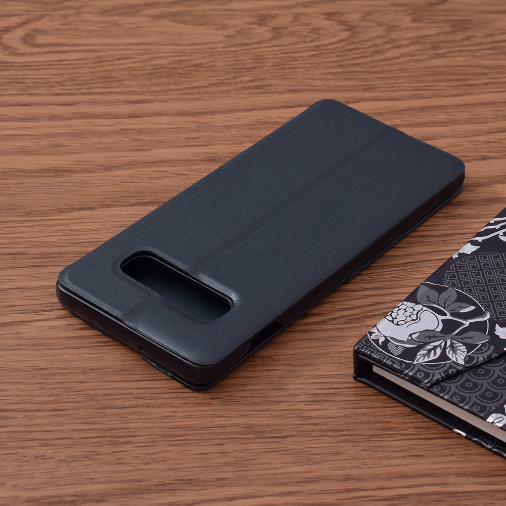 Husa de protectie Techsuit eFold Series compatibila cu Samsung Galaxy S10, acoperire spate, albastru