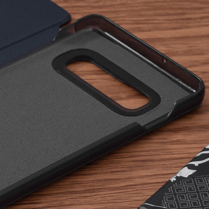 Husa de protectie Techsuit eFold Series compatibila cu Samsung Galaxy S10, acoperire spate, albastru