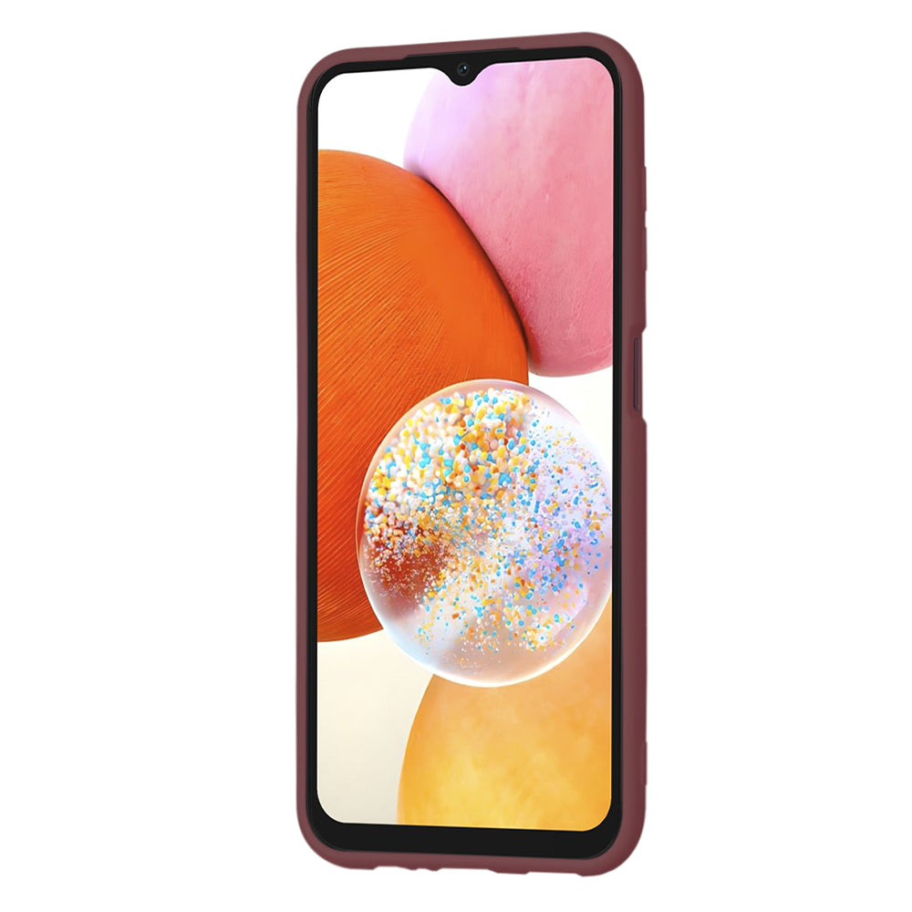 Husa de protectie Techsuit SoftFlex compatibila cu Samsung Galaxy A14, acoperire spate, visiniu