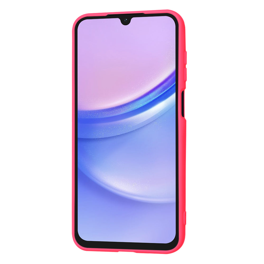 Husa de protectie Techsuit SoftFlex compatibila cu Samsung Galaxy A15, acoperire spate, roz neon