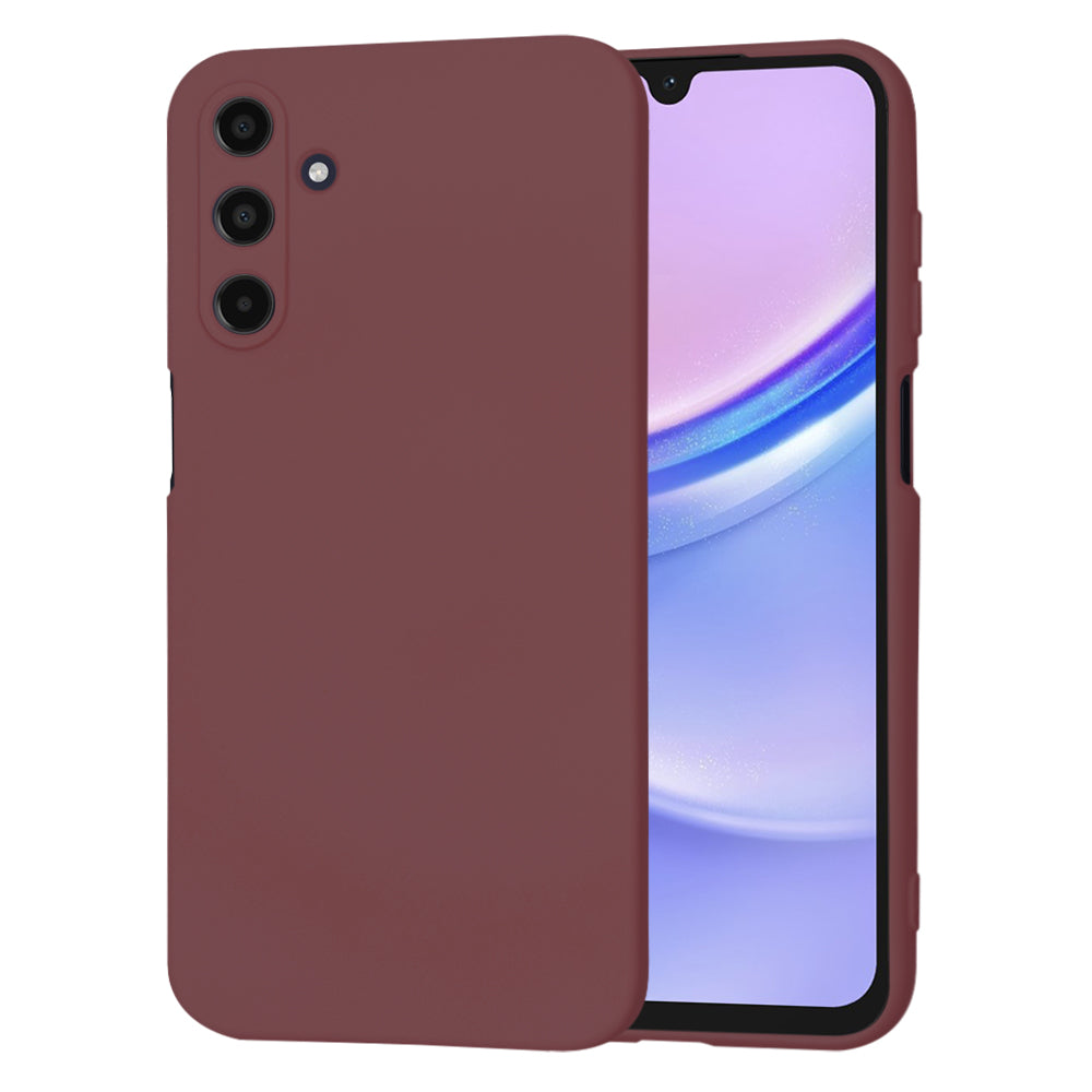 Husa de protectie Techsuit SoftFlex compatibila cu Samsung Galaxy A15 5G, acoperire spate, visiniu