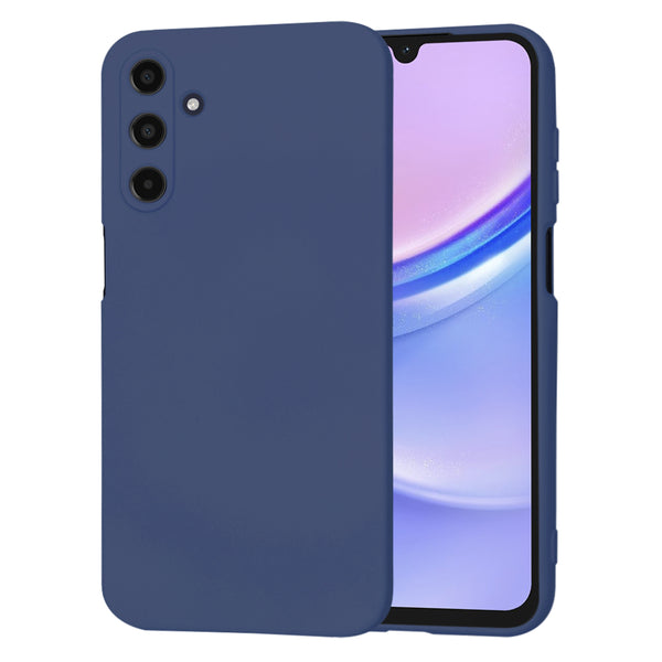 Husa de protectie Techsuit SoftFlex compatibila cu Samsung Galaxy A15, acoperire spate, albastru inchis