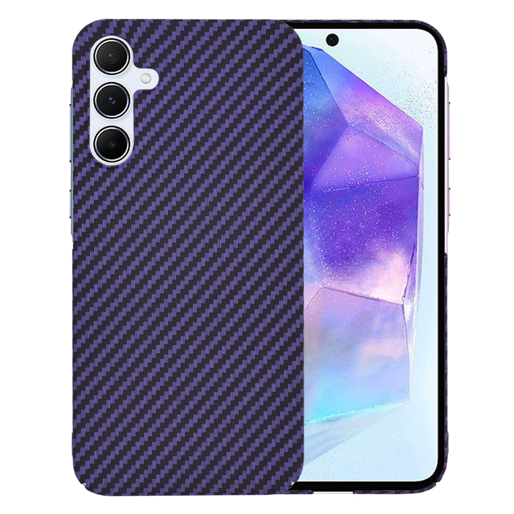 Husa de protectie Techsuit Carbonite FiberShell compatibila cu Samsung Galaxy A55 5G , acoperire spate, mov