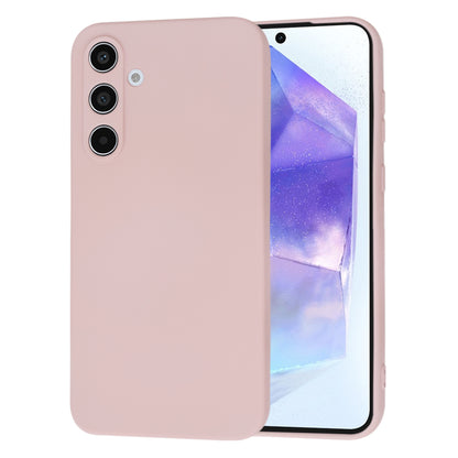 Husa de protectie Techsuit SoftFlex compatibila cu Samsung Galaxy A55 5G, acoperire spate, roz pudra