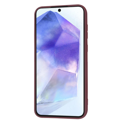 Husa de protectie Techsuit SoftFlex compatibila cu Samsung Galaxy A55 5G, acoperire spate, visiniu