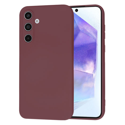 Husa de protectie Techsuit SoftFlex compatibila cu Samsung Galaxy A55 5G, acoperire spate, visiniu