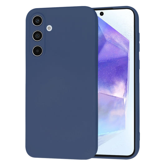 Husa de protectie Techsuit SoftFlex compatibila cu Samsung Galaxy A55 5G, acoperire spate, albastru inchis