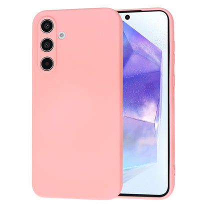 Husa de protectie Techsuit SoftFlex compatibila cu Samsung Galaxy A55 5G, acoperire spate, roz deschis