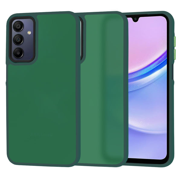 Husa de protectie Techsuit HaloFrost Series compatibila cu Samsung Galaxy A15 5G , acoperire spate, verde inchis