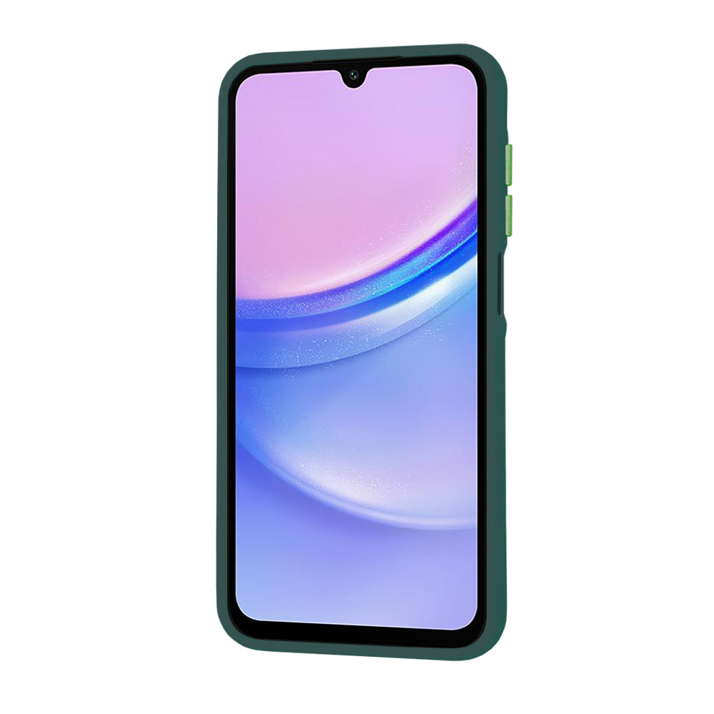 Husa de protectie Techsuit HaloFrost Series compatibila cu Samsung Galaxy A15 4G , acoperire spate, verde inchis