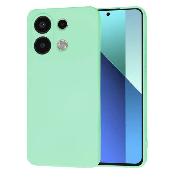 Husa de protectie Techsuit SoftFlex compatibila cu Xiaomi Redmi Note 13 4G, acoperire spate, verde menta